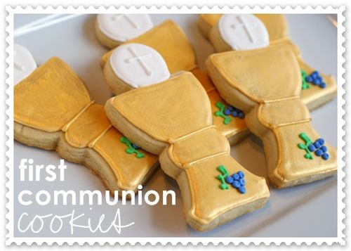 First Communion Cookies Bake At 350°